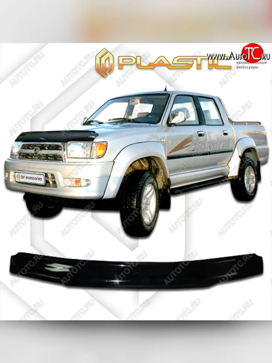 Дефлектор капота CA-Plastic ZX Auto Admiral рестайлинг (2005-2009) (classic черный, без надписи)  в Перми Пермском крае