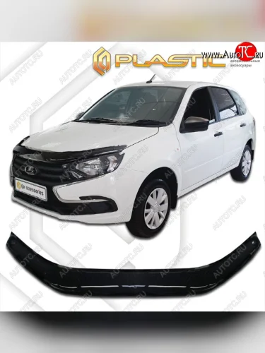 Дефлектор капота CA-Plastic (classic черный) Лада ВАЗ Гранта FL 2194 универсал (2018-2025)