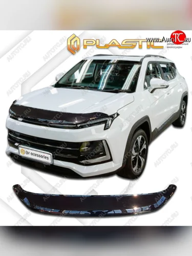 Дефлектор капота CA-Plastic (cерия Сlassic черный) Москвич 3 DA21 (2022-2025)