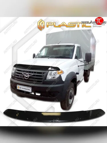 Дефлектор капота CA-Plastic (classic черный) Уаз Профи 23602 бортовой грузовик 2 дв. (2017-2025)