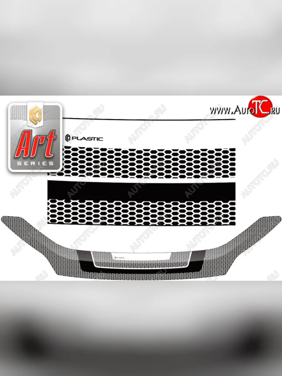 Дефлектор капота CA-Plastic Daihatsu Mira e:S LA350S,LA360S (2017-2025) (серия ART белая)  в Керчи Республика Крым