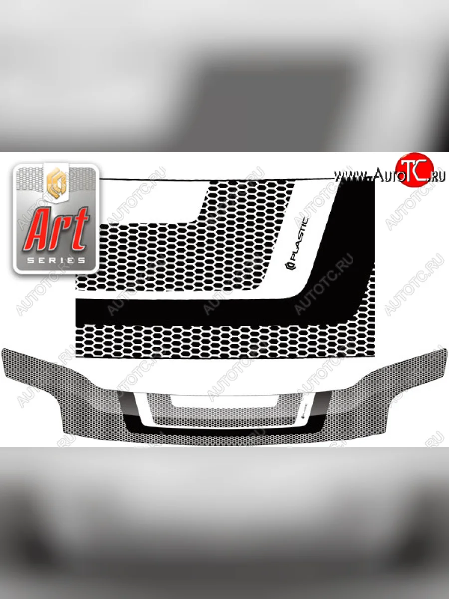 Дефлектор капота CA-Plastic Toyota Corolla Rumion E150 (2007-2015) (серия ART белая)  в Керчи Республика Крым