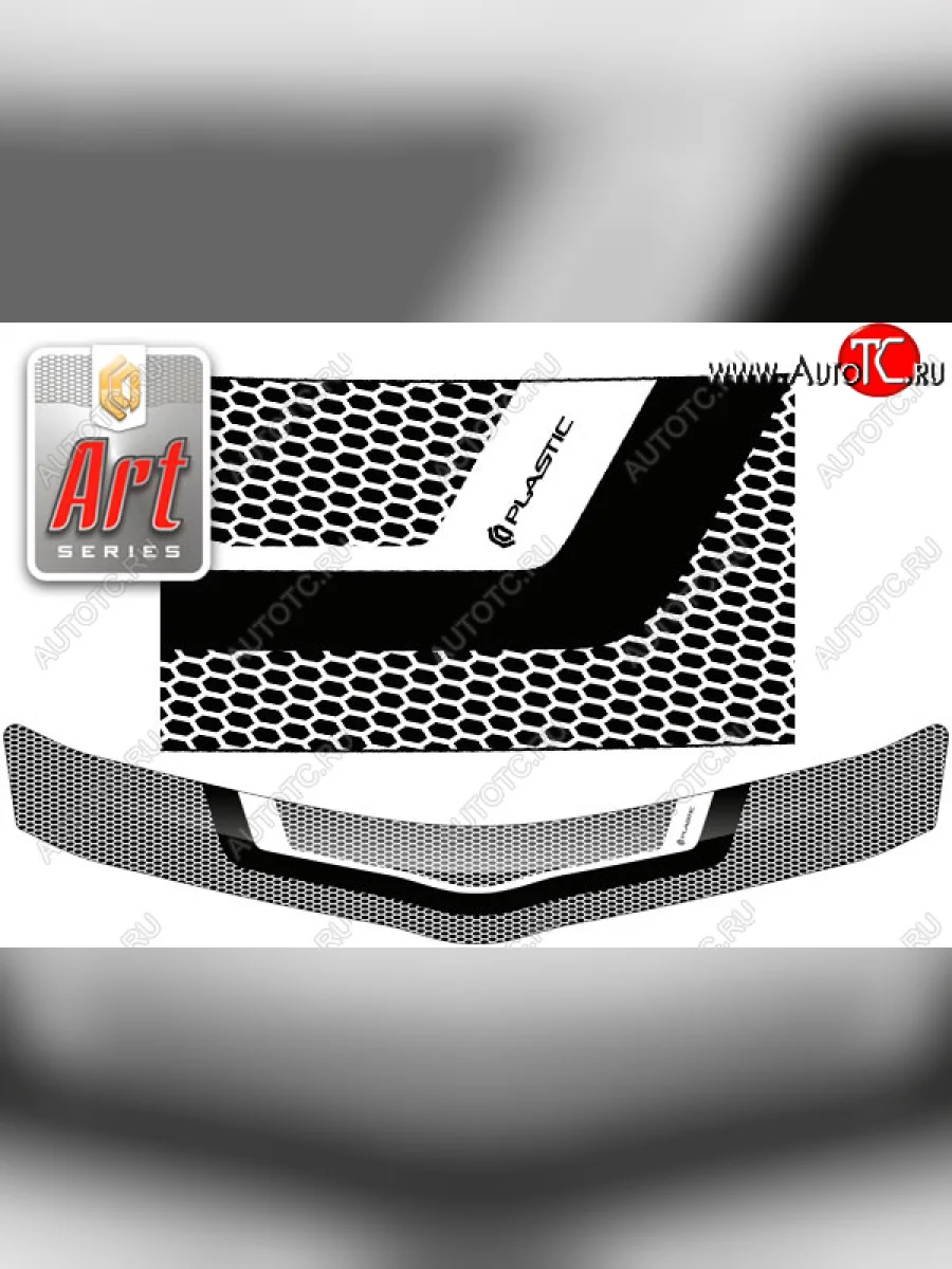 Дефлектор капота CA-Plastic Toyota Passo Sette MPV (2008-2012) (серия ART белая)  в Керчи Республика Крым