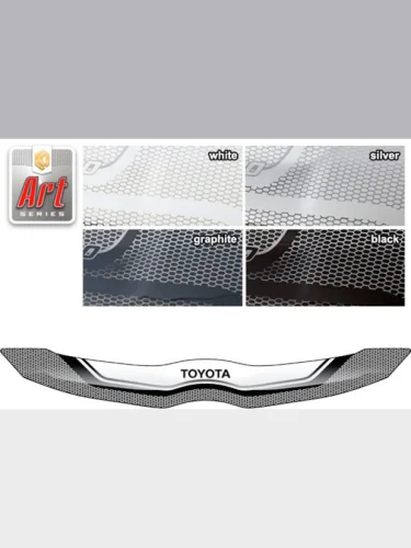 Дефлектор капота CA-Plastic (серия ART белая) Toyota Verso R20 дорестайлинг (2009-2012)