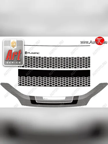 Дефлектор капота CA-Plastic (серия ART графит) Daihatsu Mira e:S LA350S,LA360S (2017-2025)