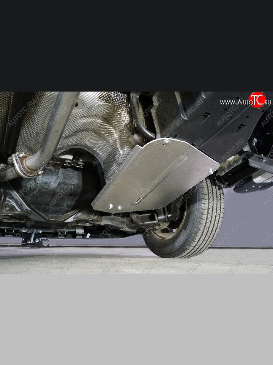 Защита топливного бака (комплект 2 штуки, алюминий) TCC Haval M6 (2021-2025)  в Керчи Республика Крым