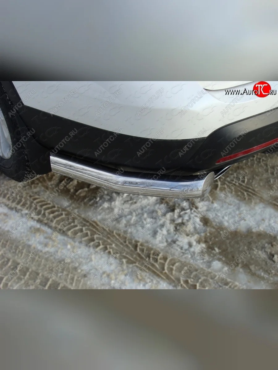 Защита заднего бампера (уголки, d76,1 мм) TCC Ford Explorer U502 дорестайлинг (2010-2016)  в Перми Пермском крае