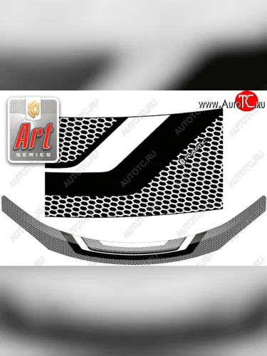 Дефлектор капота CA-Plastic (серия ART графит) Toyota Allion  T260 (2016-2021) седан 2-ой рестайлинг