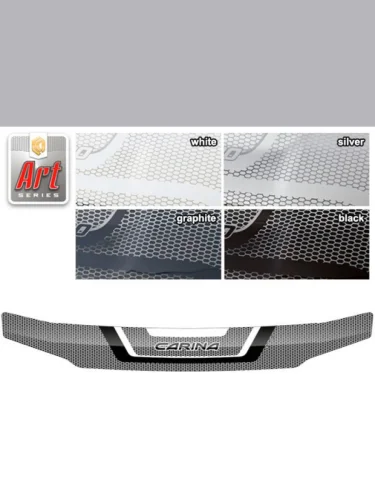 Дефлектор капота CA-Plastic (серия ART графит) Toyota Carina  T210 (1998-2001) рестйлинг