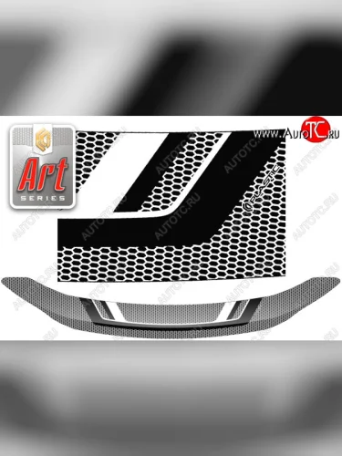 Дефлектор капота CA-Plastic (серия ART графит) Toyota Esquire R80 дорестайлинг (2014-2017)