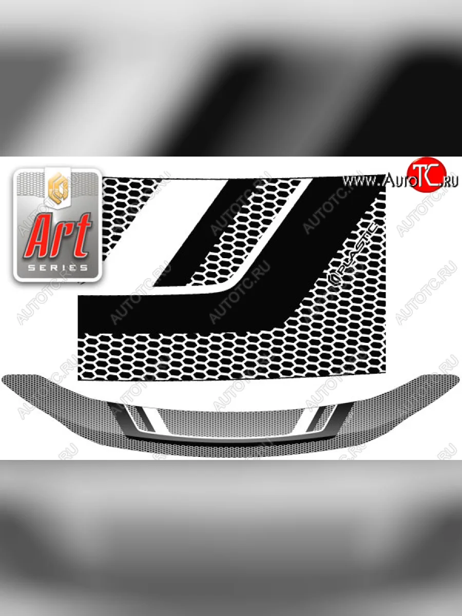 Дефлектор капота CA-Plastic Toyota Esquire R80 дорестайлинг (2014-2017) (серия ART графит)  в Керчи Республика Крым