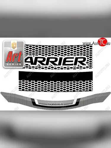 Дефлектор капота CA-Plastic (серия ART графит) Toyota Harrier XU80 (2020-2025)
