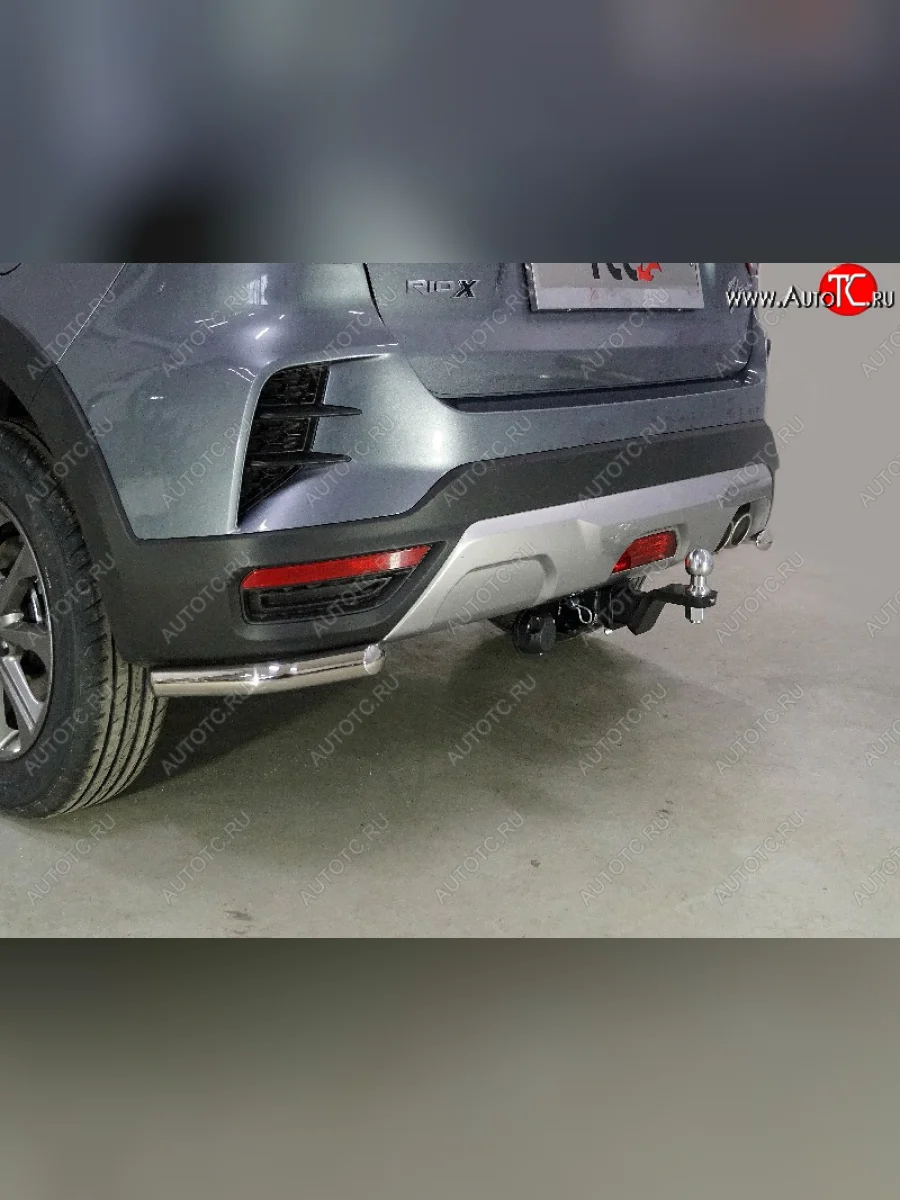 Защита заднего бампера (уголки, d42,4 мм) TCC  KIA Rio (2020-2025) X  в Воронеже Воронежской области