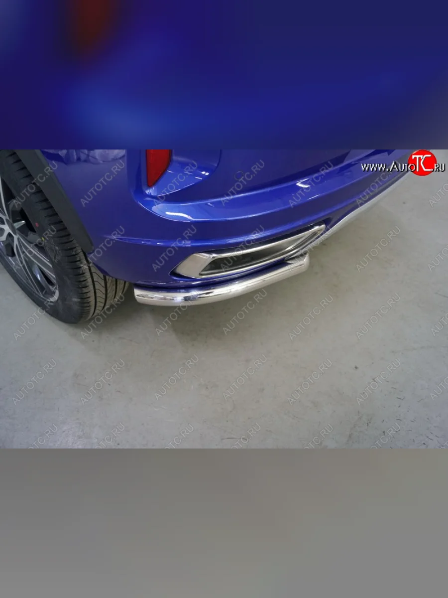 Защита заднего бампера (V-1.5L Turbo 2WD, уголки, d42,4 мм) TCC  EXEED LX (2021-2025)  с доставкой в г. Керчь