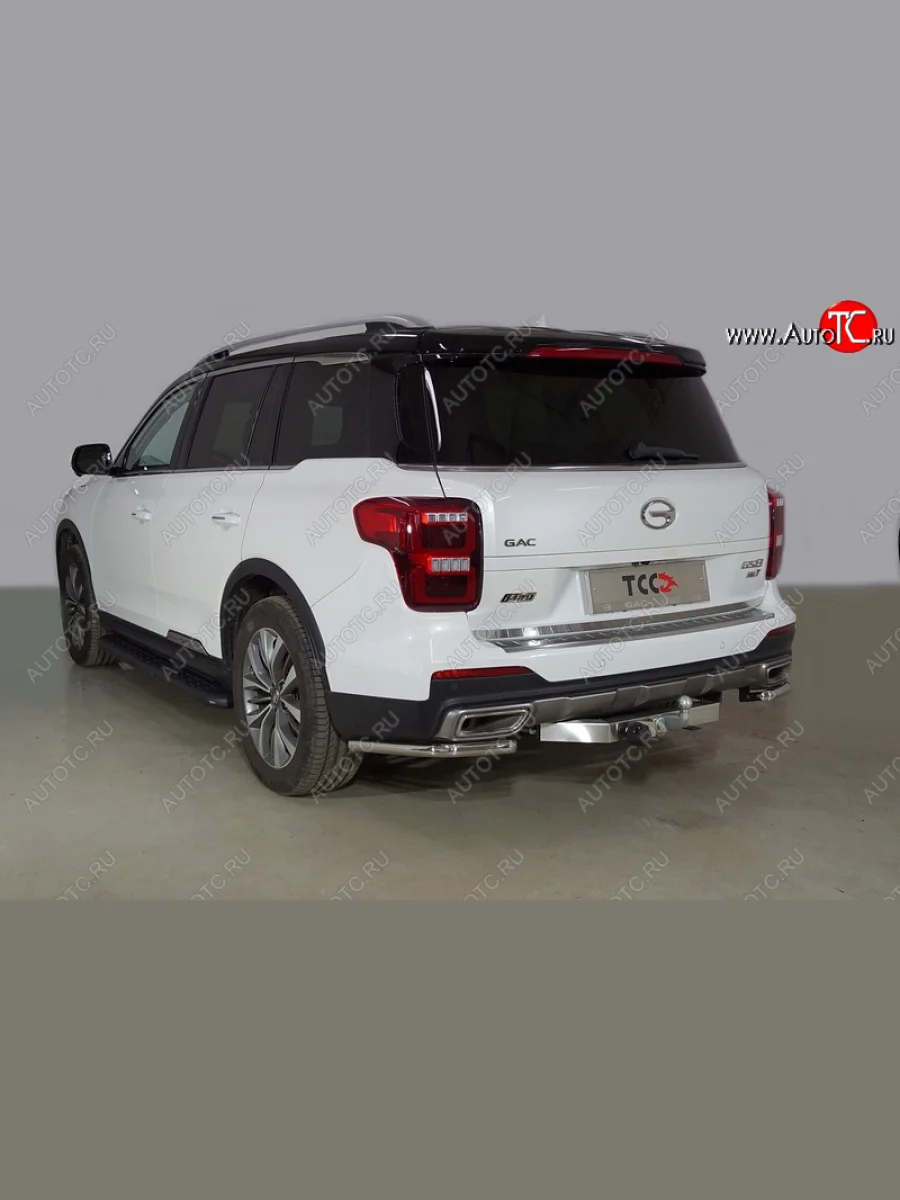 Защита заднего бампера (2.0T 4WD, уголки, d42,4 мм) TCC GAC GS8 (2016-2023)  с доставкой в г. Керчь