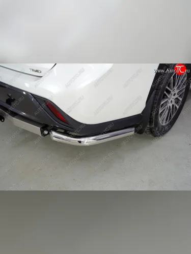 Защита заднего бампера (уголки, d60,3 мм) TCC Toyota Highlander  XU70 (2020-2025)