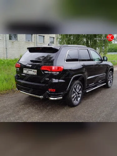 Защита заднего бампера (уголки, d60,3 мм) TCC Jeep Grand Cherokee  WK2 (2017-2022) 2-ой рестайлинг