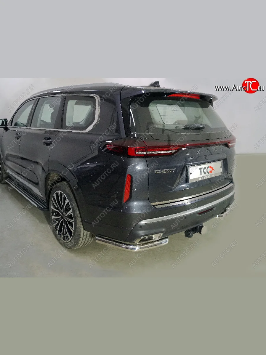 Защита заднего бампера (2.0L 4WD, уголки, d60,3 мм) TCC EXEED VX дорестайлинг (2020-2023)  в Керчи Республика Крым