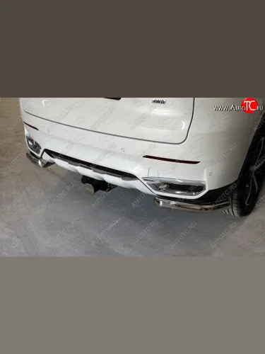 Защита заднего бампера (1.5 4WD, уголки, d60,3 мм) TCC Haval F7  дорестайлинг (2018-2022)