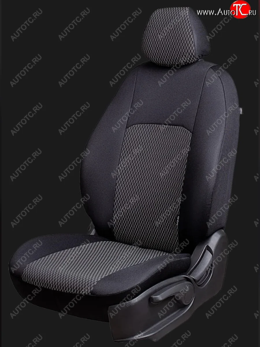 Чехлы для сидений Дублин (жаккард)  Daewoo Matiz (1998-2016) M100, M150 (Черный, вставка Прямоугольник черный)  В Кинешме Ивановской области