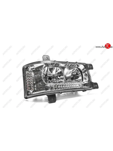Правая фара в сборе (с ДХО LED, Н/О) АвтоЭлектрика КамАЗ 6520 (2007-2025)