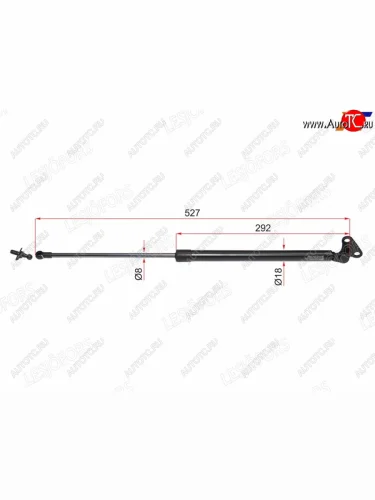 Упор задней двери RH LESJOFORS Lexus LX470  J100 (1998-2007), Toyota Land Cruiser  10 100 (1998-2007)