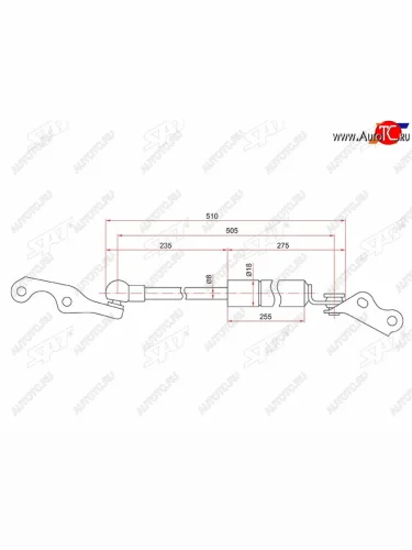Упор задней двери RH SAT Toyota Vitz  XP10 - Yaris  XP10
