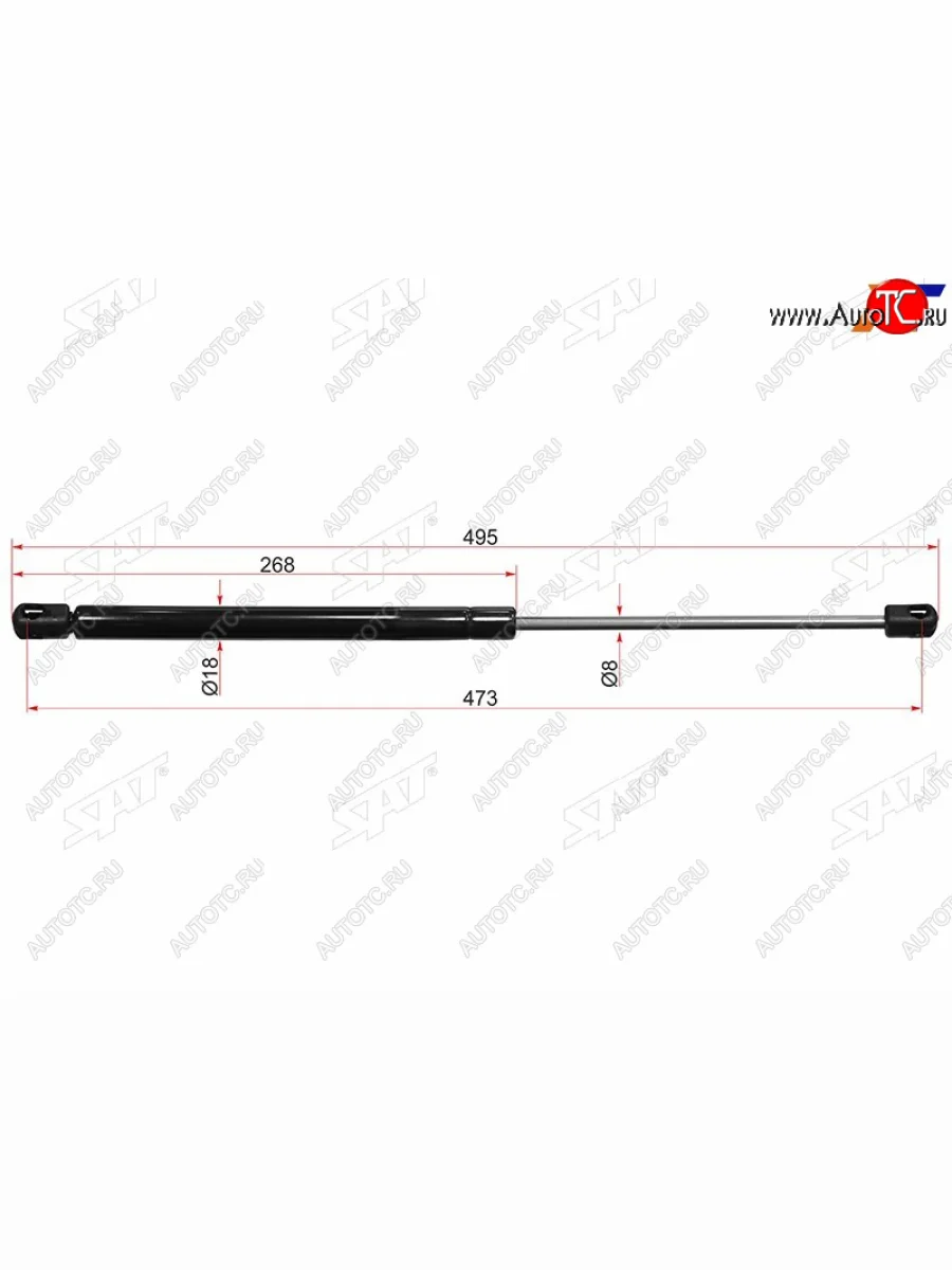 Упор капота SAT Chery Tiggo T11 дорестайлинг (2005-2013)  в Самаре Самарской области