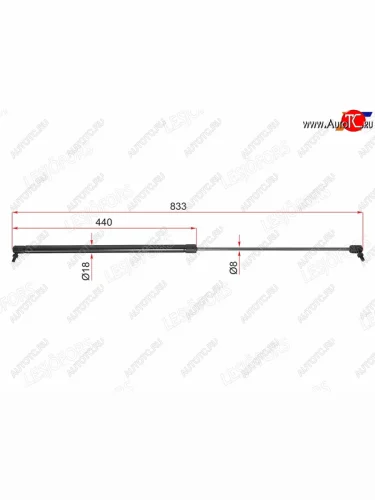 Упор капота LESJOFORS Mercedes-Benz G class  W463 (1998-2002) 5 дв. 2-ой рестайлинг