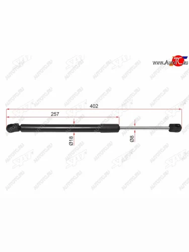 Упор капота SAT Nissan Murano  2 Z51 (2008-2011) дорестайлинг