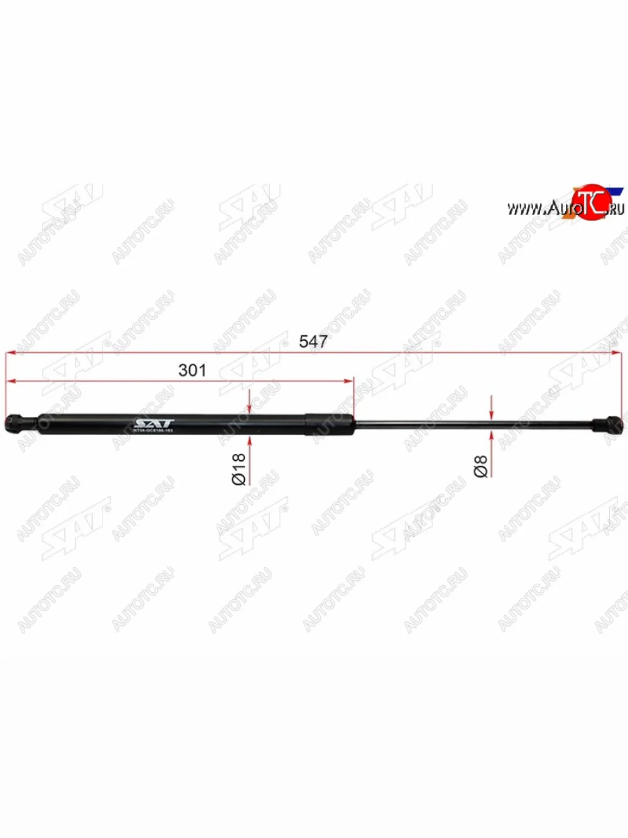 Упоры капота SAT Toyota Mark X X120 (2004-2009)  в Керчи Республика Крым