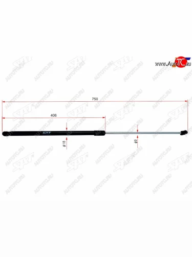 Упоры капота SAT Volkswagen Passat  B6 (2005-2010) универсал