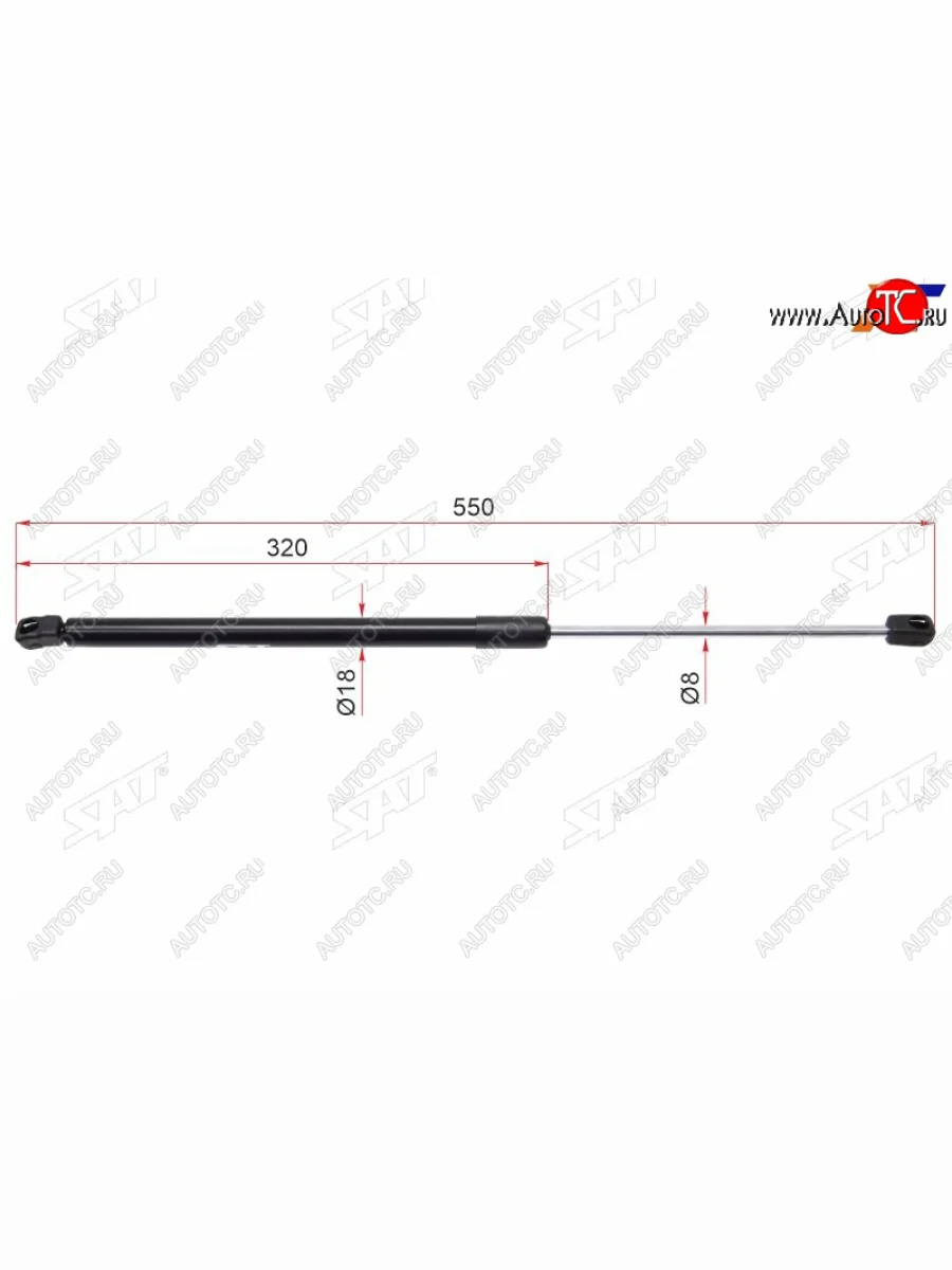  Упоры багажника SAT Audi A3 8PA хэтчбэк 5 дв. 1-ый рестайлинг (2004-2008)  с доставкой в г. Пермь