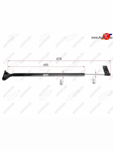 Упор крышки багажника RH SAT Toyota Voxy  минивэн (2001-2007) R60 дорестайлинг, R60 рестайлинг