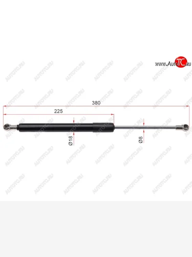 Упор крышки багажника SAT Volvo S80 TS седан дорестайлинг (1998-2003)