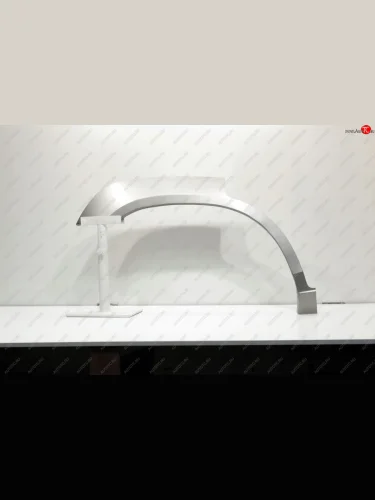 Задняя правая ремонтная арка AUTOFERRUM (Оцинкованная сталь 0,8 мм.) Toyota Land Cruiser Prado  J120 (2002-2009)