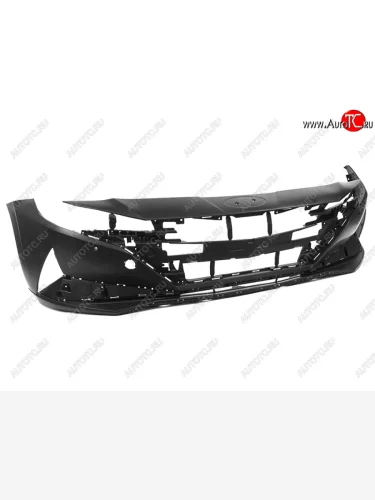 Бампер передний (Под сонары(парктроники) С отверстием под крюк) SAT  Hyundai Elantra CN7 (2020-2023)