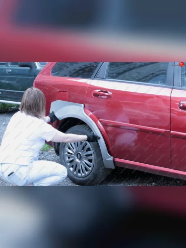 Задние ремонтные арки (комплект) AUTOFERRUM (Холоднокатаная сталь 0,8 мм) Chevrolet Lacetti  универсал (2002-2013)