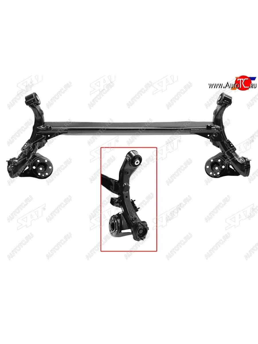 Балка задняя (под барабаны) SAT          Hyundai Solaris RBr седан дорестайлинг (2010-2014)  в Самаре Самарской области