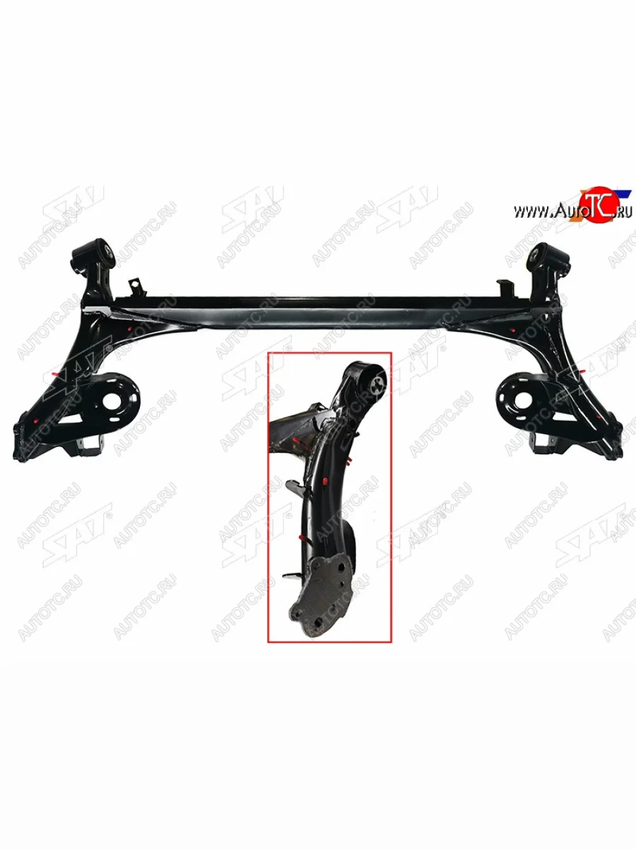 Балка задняя (под барабан) SAT  Skoda Rapid (2012-2017), Volkswagen Polo (2010-2015)  с доставкой в г. Керчь