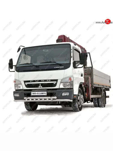 Защита переднего бампера (Труба двойная) Техно Сфера Mitsubishi Fuso Canter (2000-2025)