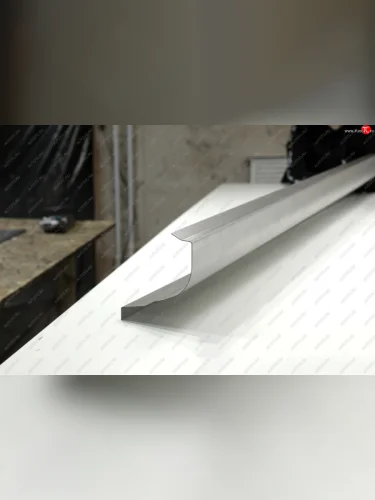 Левый ремонтный порог (с усилителем) AUTOFERRUM (Оцинкованная сталь 1 мм.) Chevrolet Aveo T250 хэтчбек 5 дв рестайлинг (2006-2011)