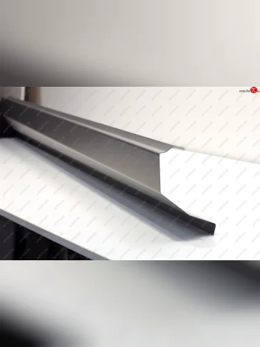 Левый ремонтный порог (с усилителем) AUTOFERRUM (Холоднокатаная сталь 1 мм) Chevrolet Lanos T100 седан (2002-2017)