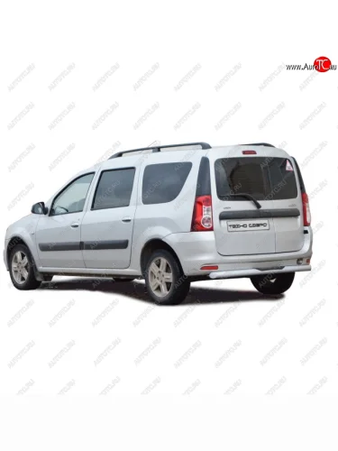 Защита заднего бампера с подножкой Труба d63 Техно Сфера (Техносфера) Лада ВАЗ Ларгус (2012-2025) дорестайлинг R90, рестайлинг R90