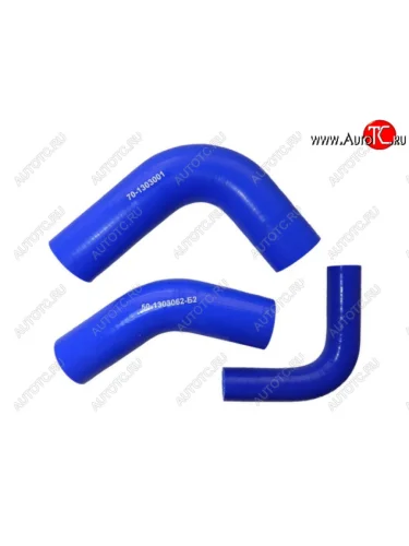 Комплект силиконовый патрубков радиатора (3 шт) CARUM МТЗ Беларус 80 (82) (1974-2025)  дорестайлинг,  рестайлинг