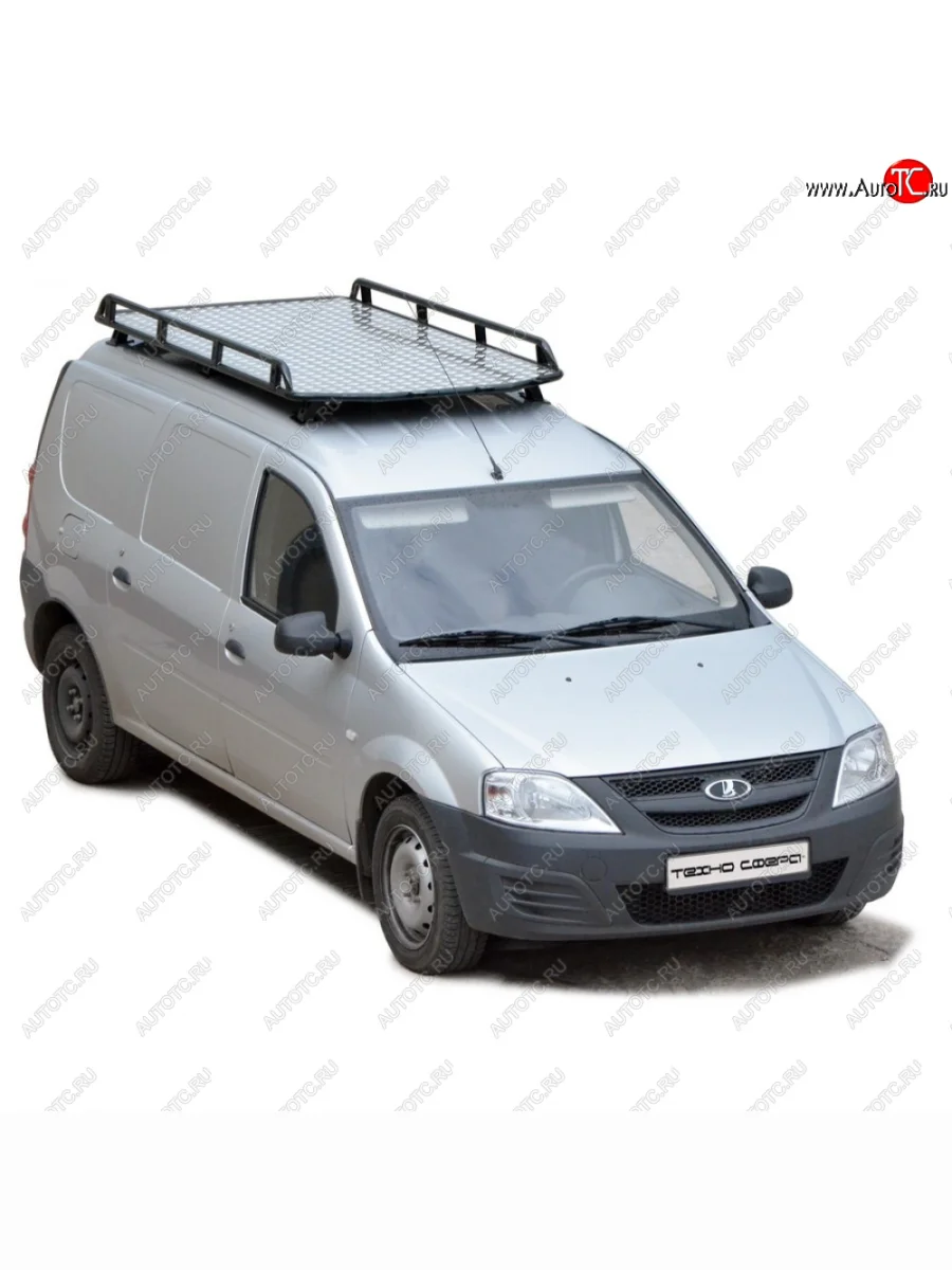 Багажник экспедиционный с алюминевым листом без поперечины Трофи, Техно Сфера  Лада ВАЗ Ларгус (2012-2025) (Алюминевый лист)  с доставкой в г. Пермь