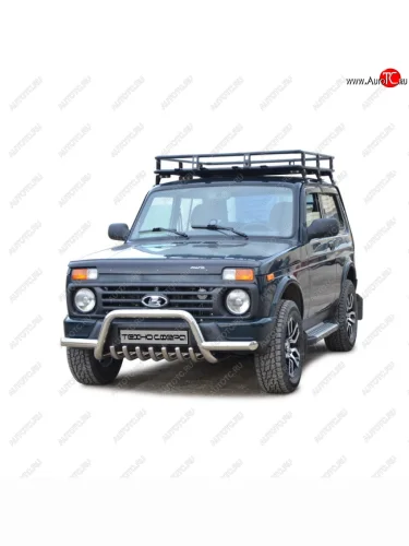 Багажник экспедиционный с алюминнвым листом Трофи, Техно Сфера (Алюминевый лист) Лада ВАЗ Нива 4х4  2121 - нива 4х4 ( 2121-80,  2121 Бронто,  2121,  2121 (Legend))