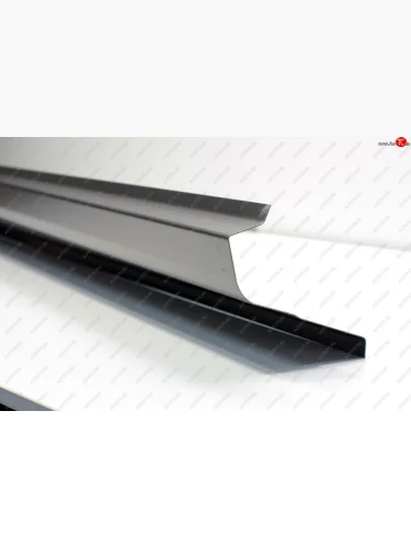 Левый ремонтный порог (с усилителем) AUTOFERRUM (Оцинкованная сталь 1 мм.) Mitsubishi Lancer 9 CS седан 2-ой рестайлинг (2005-2009)