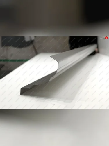 Левый ремонтный порог (с усилителем) AUTOFERRUM (Оцинкованная сталь 1 мм.) Mitsubishi Outlander CU (2003-2009)