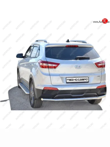 Защита заднего бампера d63,5 Техно Сфера Hyundai Creta ( GS,  SU) (2015-2022) дорестайлинг, рестайлинг